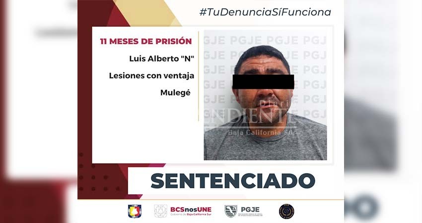Por lesionar a la víctima con un hacha sentencian a 11 meses de prisión a Alberto “N”