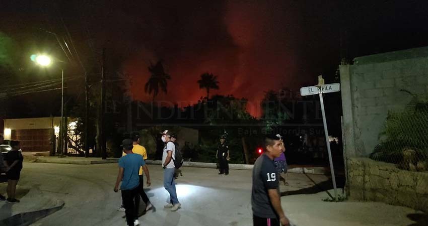 Se incendió Palmar de Santa Rosa en SJC