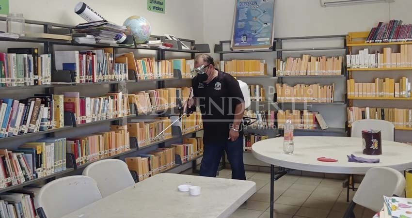 Realizan mantenimiento preventivo a las bibliotecas municipales de La Paz
