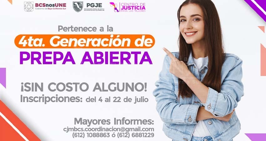 Ofrecen a mujeres sudcalifornianas cursar la prepa abierta gratuita