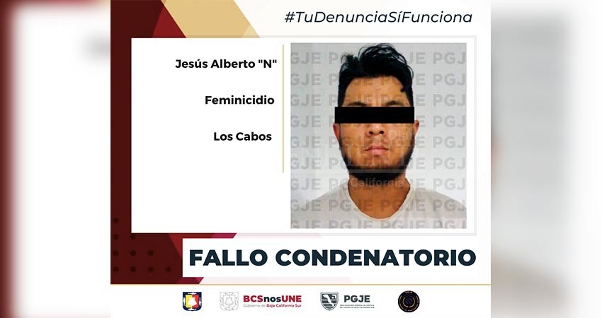 Obtiene PGJE otro fallo condenatorio para responsable de feminicidio