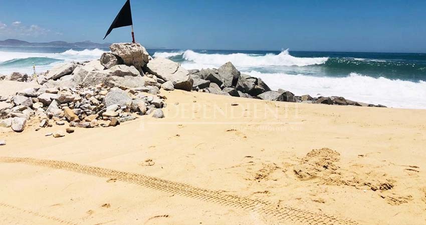 Bandera negra en playas, por estragos de "Estelle"