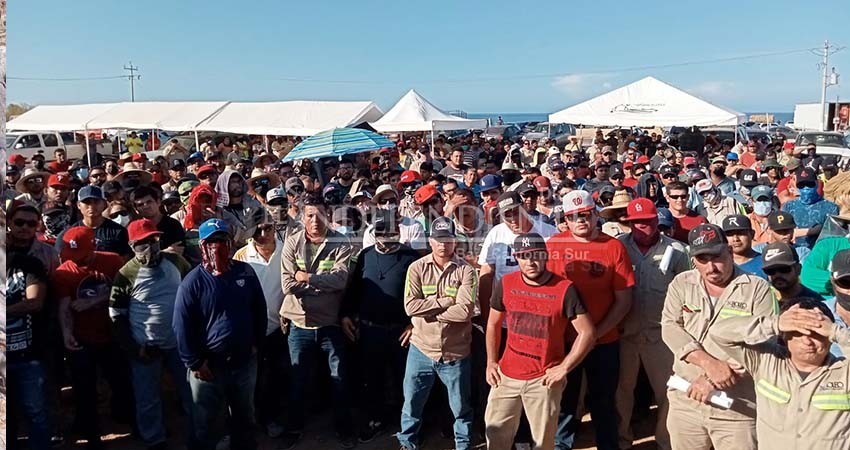 Gobernador Castro Cosío y Secretario de Gobernación, intervienen ante conflicto en Minera El Boleo