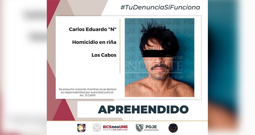 Ejecutan orden de aprehensión contra imputado por homicidio en riña