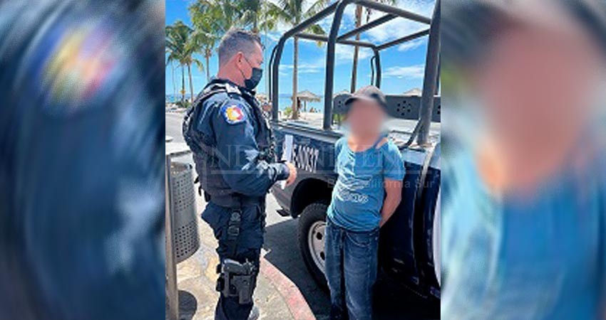 Por el delito de lesiones es detenida una persona en el malecón de La Paz