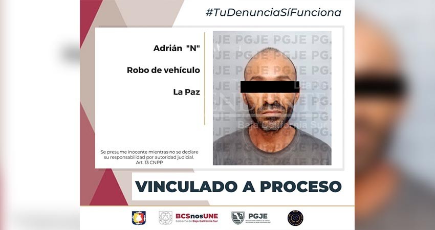 Adrián “N” es vinculado a proceso por robo de vehículo