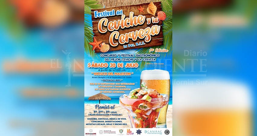 Mañana sábado se realizará el primer Festival del Ceviche y Cerveza en el Malecón de La Paz