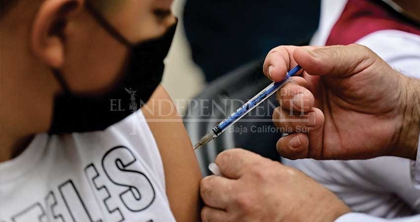 BCS con un 30% de cobertura en la aplicación de la vacuna pediátrica contra Covid-19