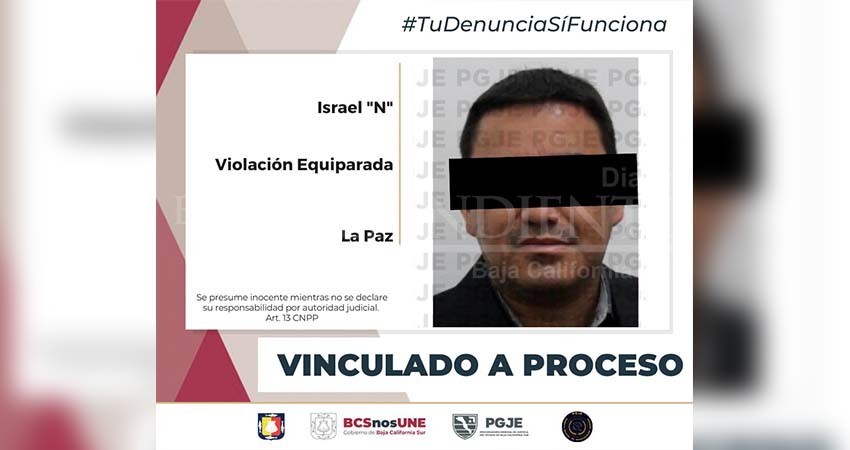 Israel “N” quedó en prisión preventiva por 3 cargos de violación equiparada agravada