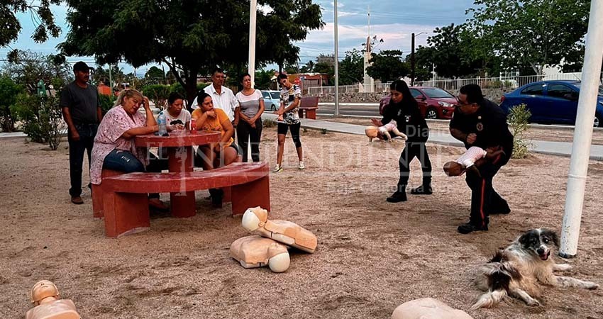 Imparte SSPE cursos de primeros auxilios en las colonias