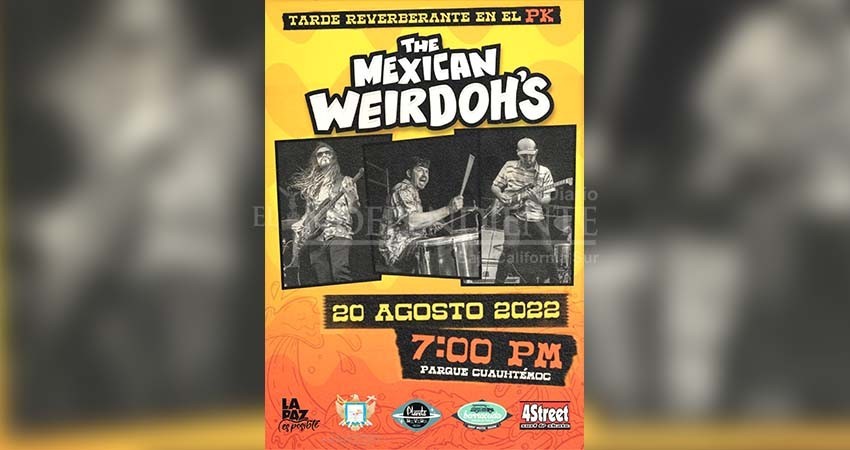 Presentará concierto la banda “The Mexican Weirdoh´s” en La Paz