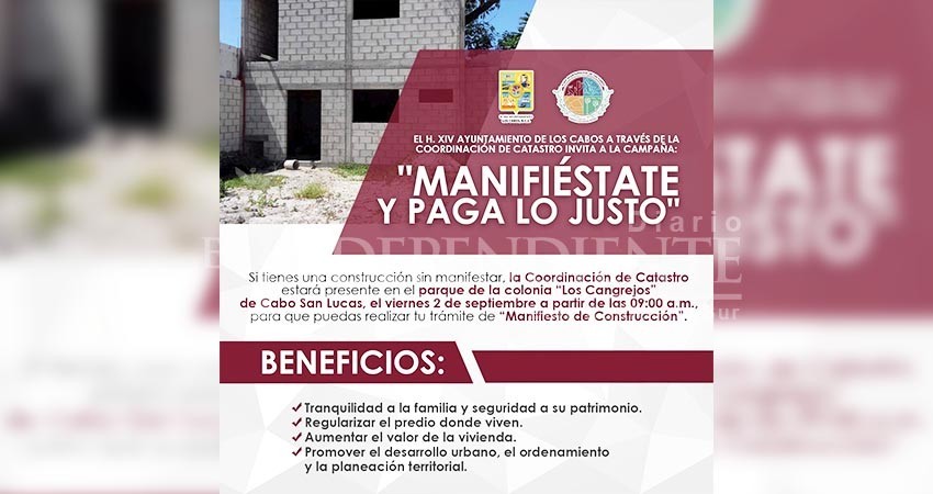 Coordinación de Catastro inicia la campaña “Manifiéstate y Paga lo Justo”