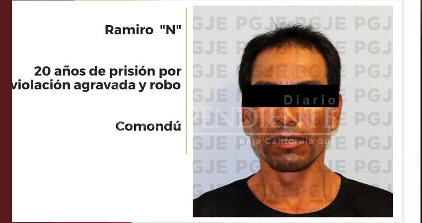 Obtiene condena de 20 años de prisión contra culpable de violación agravada y robo