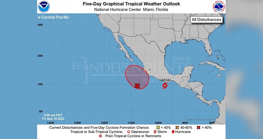 Piden especialistas estar atentos a evolución de nuevo ciclón en el Pacífico