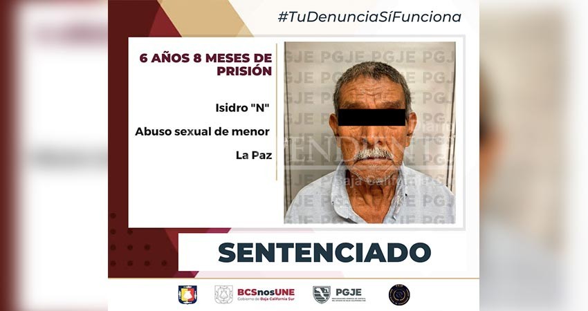 Abusó en dos ocasiones de una menor de edad y es sentenciado a seis años ocho meses de prisión