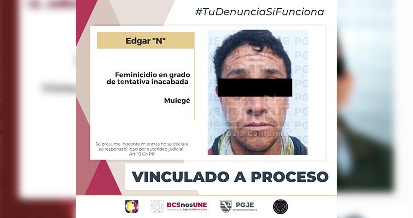 Vinculan a proceso a imputado por feminicidio en grado de tentativa