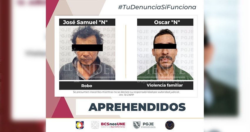 Son detenidas dos personas por diversos delitos