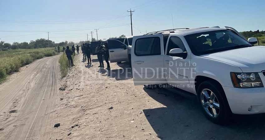 Fueron aprehendidos tres sujetos con siete armas de fuego en Ciudad Constitución