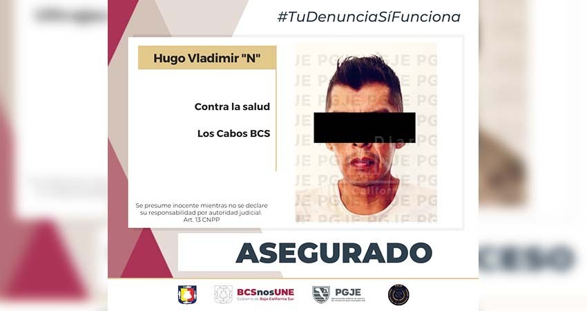 Fueron aseguradas 2 mil 800 dosis de marihuana tras cateo y asegura a un hombre