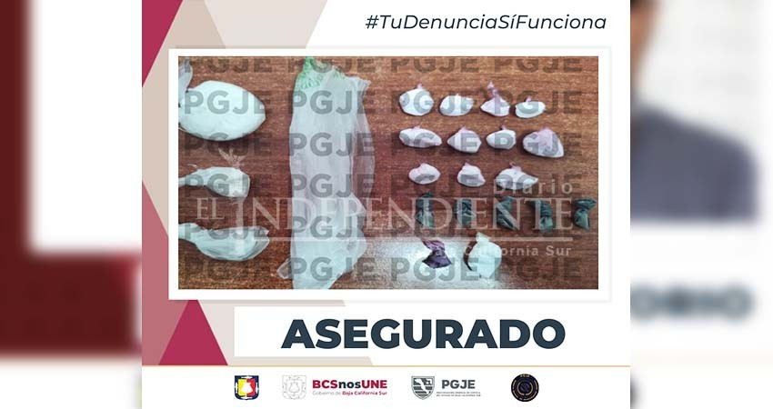 Fueron aseguradas 875 dosis de cristal mediante cateo a casa en col. Las Garzas en La Paz