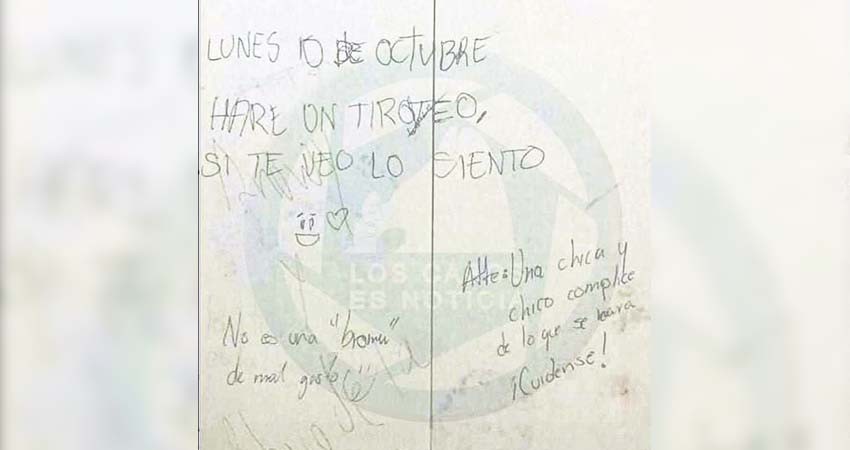 Suspenden clases en Cobach de SJC por amenaza de tiroteo