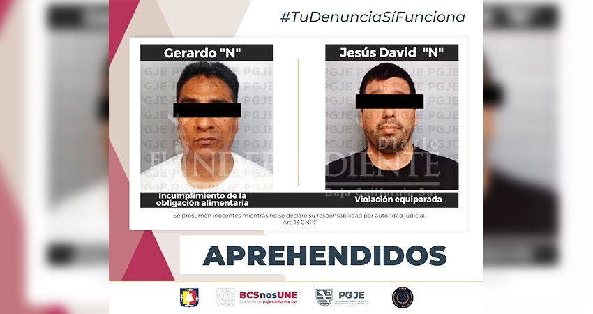 Fueron ejecutadas dos órdenes de aprehensión por delitos contra la libertad sexual y la familia