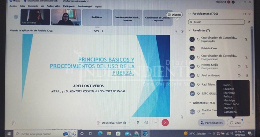Personal de la SSPE se actualiza en curso de primer respondiente en el sistema penal acusatorio