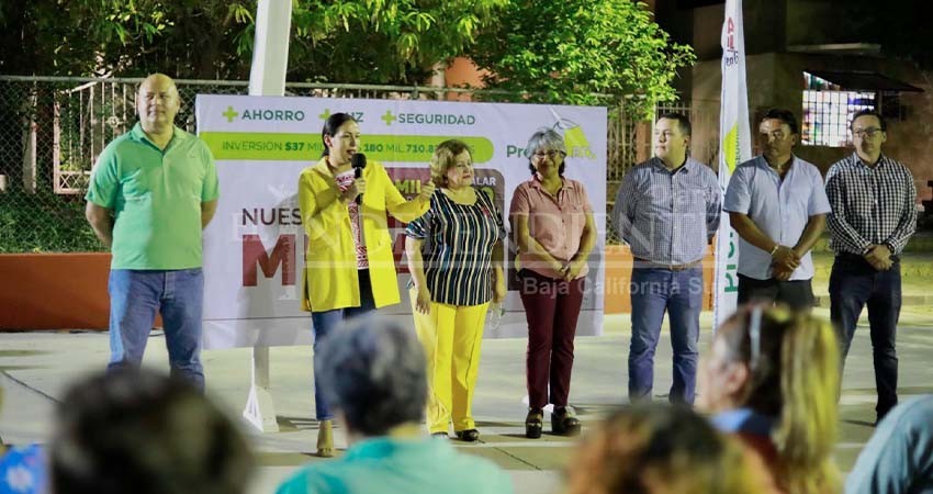 Beneficia el programa Prende LED a 1,968 habitantes de la colonia Fovissste en La Paz