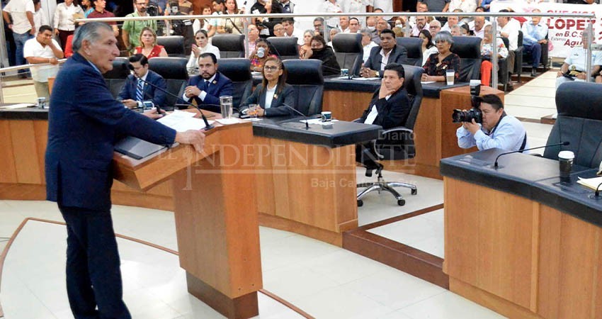 Vivió Congreso de BCS ambiente electorero por la Guardia Nacional