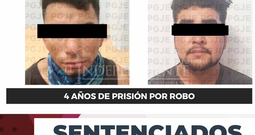 Por el delito de robo, dos hombres pasarán 4 años en prisión