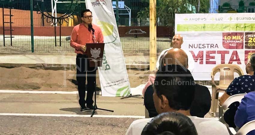 Beneficia Prende LED a 5,950 personas en la colonia Diana Laura de La Paz
