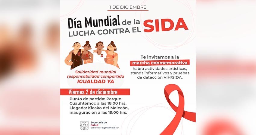 SSA realizará marcha con motivo del día mundial del VIH-SIDA
