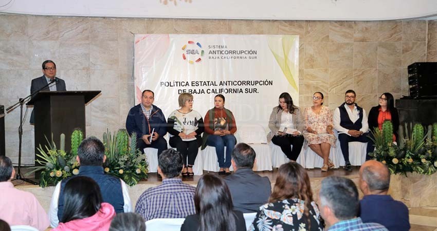 Presentan Política Estatal Anticorrupción de BCS