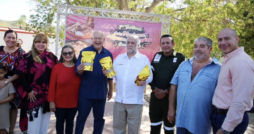 Gobernador BCS y Secretario de Turismo Federal, encabezan festival de la machaca, queso y chorizo, en San Antonio