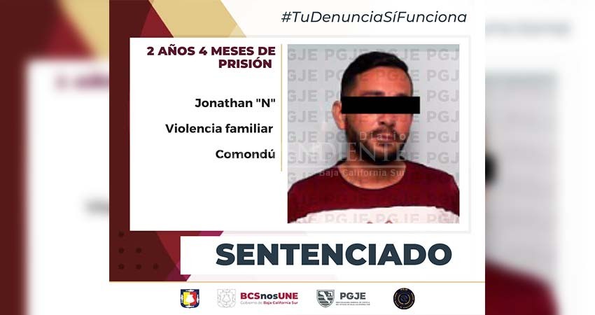 Obtiene PGJE sentencia de más de 2 años culpable de violencia familiar