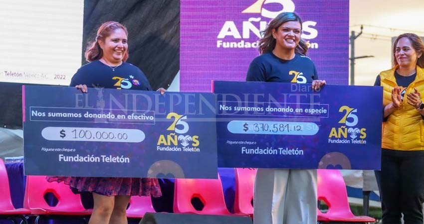 Ayuntamiento Los Cabos donó 470 mil 584.12 pesos para el Teletón 2022