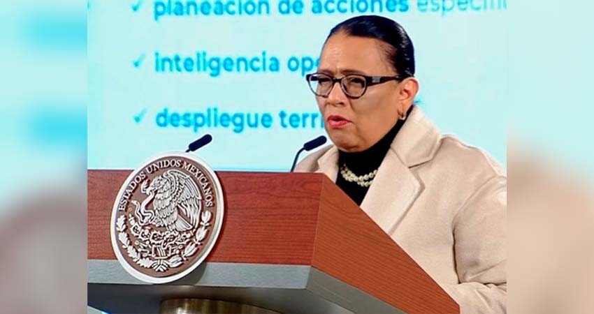 ‘La estrategia nacional de seguridad ha dado resultados’: Rosa Icela Rodríguez
