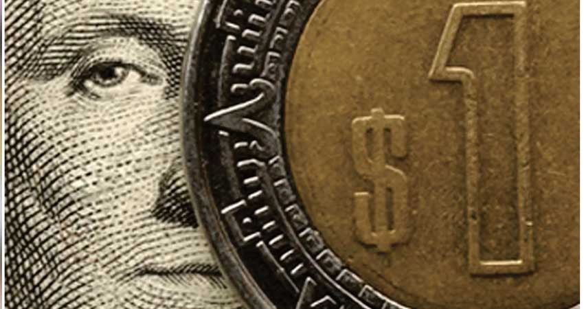 Imparable la moneda mexicana; el peso se cotiza debajo de los 19 pesos