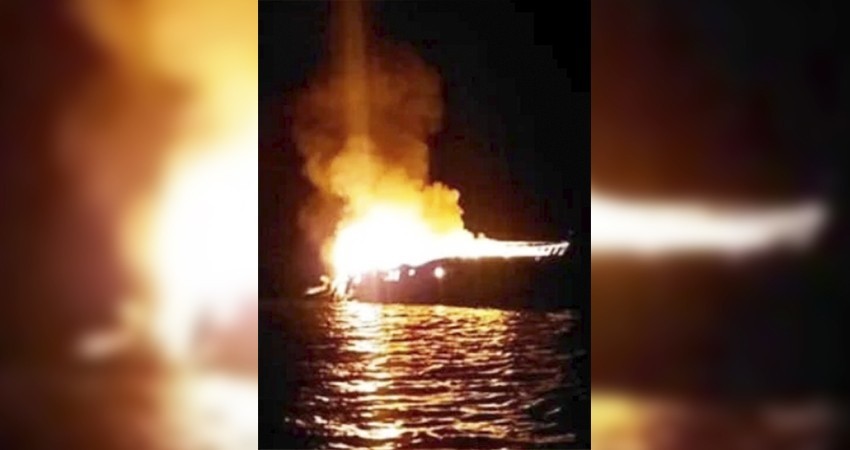 FGR vinculó a proceso a Rafael “N” por el yate incendiado en Balandra