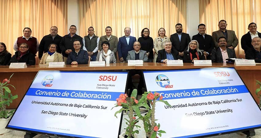 Renuevan cooperación académica y de investigación la UABCS y Universidad Estatal de San Diego