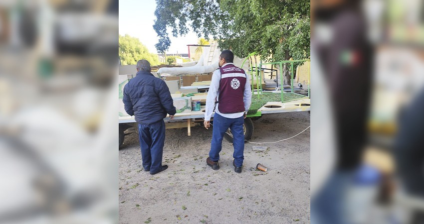 Revisa Protección Civil Municipal seguridad de los carros alegóricos del Carnaval 2023
