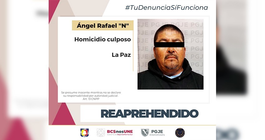 Notifican a detenido orden de reaprehensión por homicidio culposo