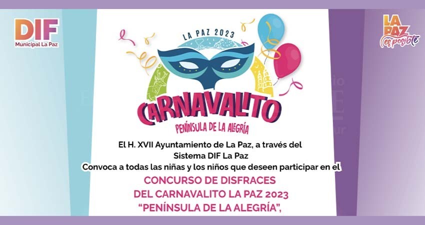 Invita DIF La Paz a participar en el Concurso de Disfraces