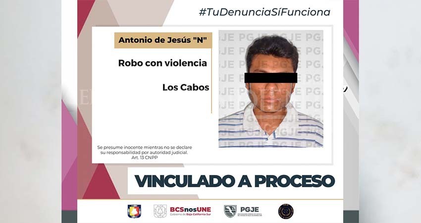 Jesús “N” quedó en prisión preventiva por el delito de robo con violencia en CSL
