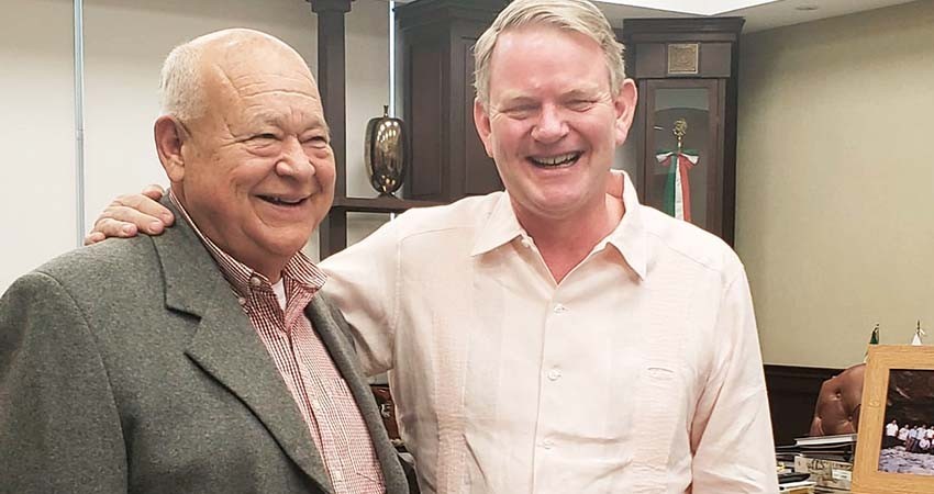 Sostienen reunión de trabajo el gobernador Castro Cosío y el Embajador de Canadá en México