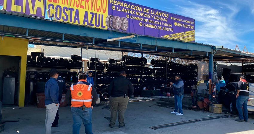 Inspección Fiscal supervisa chatarreras, llanteras y talleres mecánicos de CSL