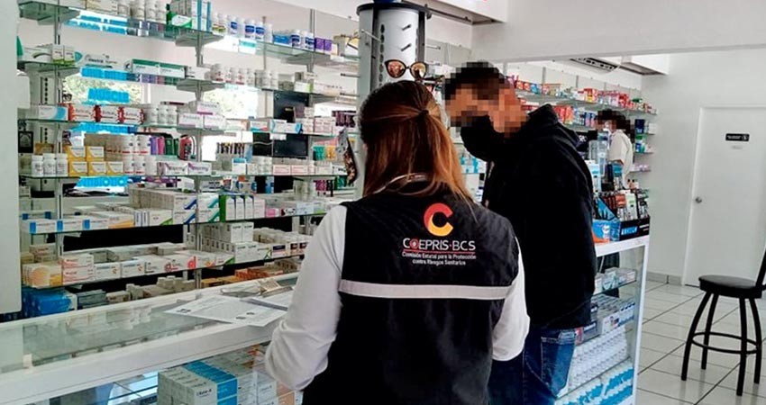 Detecta COEPRIS irregularidades en farmacias de La Paz y Los Cabos