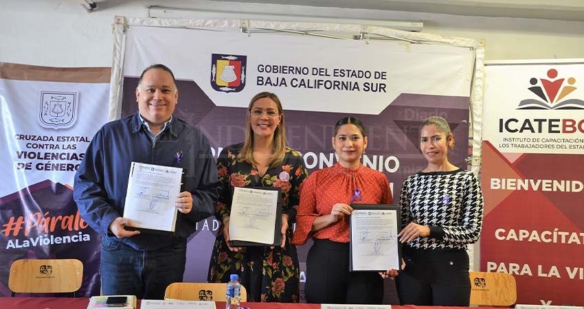Firma convenio de colaboración entre ICATEBCS e ISMUJERES