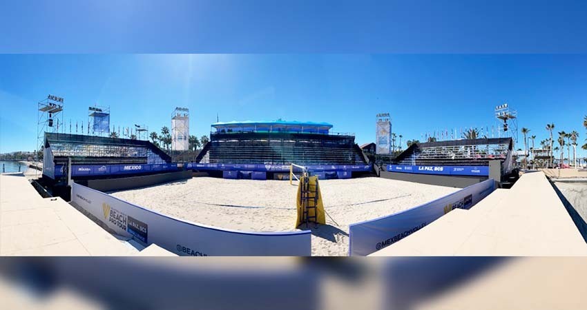 Arriban a BCS jugadores para tour mundial de voleibol de playa en La Paz