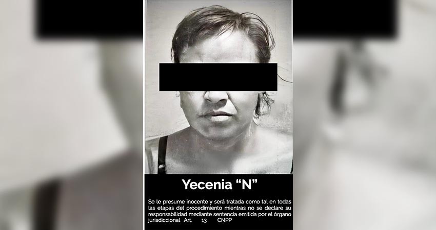 FGR vincula a proceso a Yecenia “N” por posesión de metanfetamina